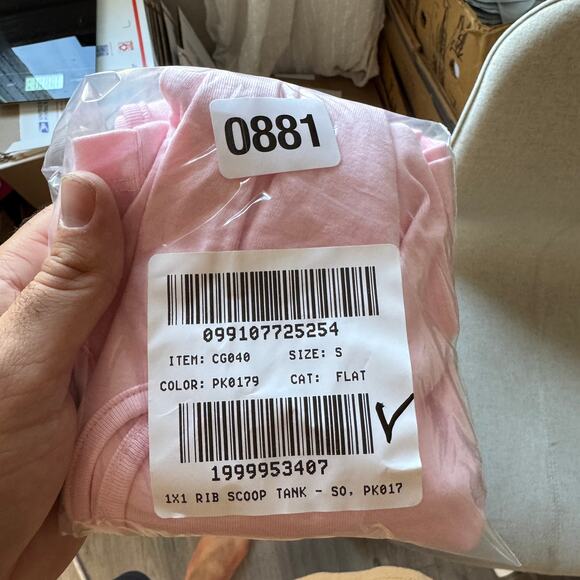 J.Crew Ribbed Scoop Neck Tank Top WMNS S Light Pink Pullover Stretch Sleeveless - Picture 7 of 7